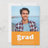 KABELRETRO HAT SICH AN DER GRAD FOTO GRAD INVITE EINLADUNG (Vorderseite)