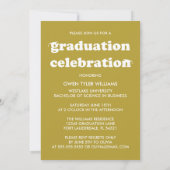 KABELRETRO HAT SICH AN DER GRAD FOTO GRAD INVITE EINLADUNG (Rückseite)