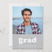 KABELRETRO HAT SICH AN DER GRAD FOTO GRAD INVITE EINLADUNG (Vorderseite)