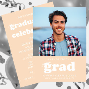 KABELRETRO HAT SICH AN DER GRAD FOTO GRAD INVITE EINLADUNG