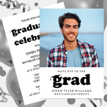 KABELRETRO HAT SICH AN DER GRAD FOTO GRAD INVITE