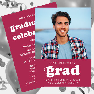 KABELRETRO HAT SICH AN DER GRAD FOTO GRAD INVITE EINLADUNG