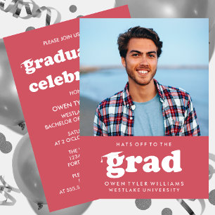 KABELRETRO HAT SICH AN DER GRAD FOTO GRAD INVITE EINLADUNG