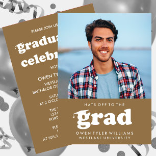 KABELRETRO HAT SICH AN DER GRAD FOTO GRAD INVITE EINLADUNG