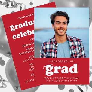 KABELRETRO HAT SICH AN DER GRAD FOTO GRAD INVITE EINLADUNG