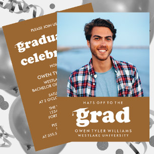 KABELRETRO HAT SICH AN DER GRAD FOTO GRAD INVITE EINLADUNG