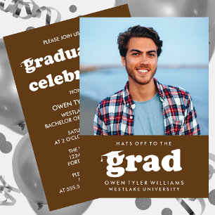 KABELRETRO HAT SICH AN DER GRAD FOTO GRAD INVITE EINLADUNG