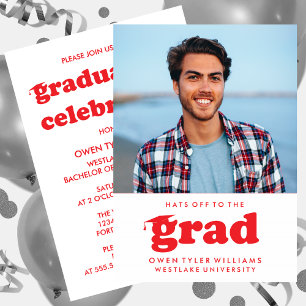 KABELRETRO HAT SICH AN DER GRAD FOTO GRAD INVITE EINLADUNG