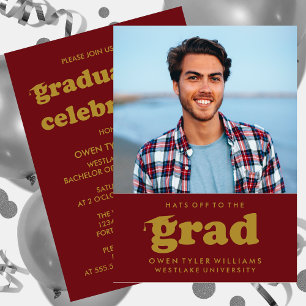 KABELRETRO HAT SICH AN DER GRAD FOTO GRAD INVITE EINLADUNG