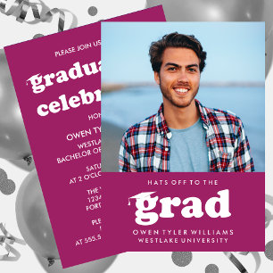 KABELRETRO HAT SICH AN DER GRAD FOTO GRAD INVITE EINLADUNG