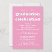 KABELRETRO HAT SICH AN DER GRAD FOTO GRAD INVITE EINLADUNG (Rückseite)