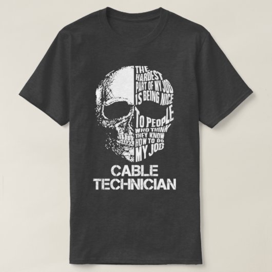 Kabeltechniker T-Shirt (Design vorne)