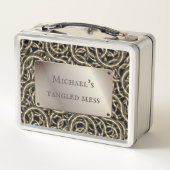 Kabelverschraubungen im Di-Zuhause-Veranstalter Metall Brotdose (Rückseite)