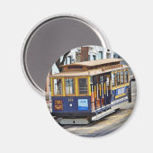 Kabelwagen in San Francisco Magnet (Vorderseite/Rückseite)