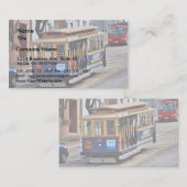 Kabelwagen in San Francisco Visitenkarte (Vorne/Hinten)