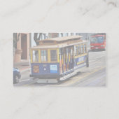 Kabelwagen in San Francisco Visitenkarte (Rückseite)