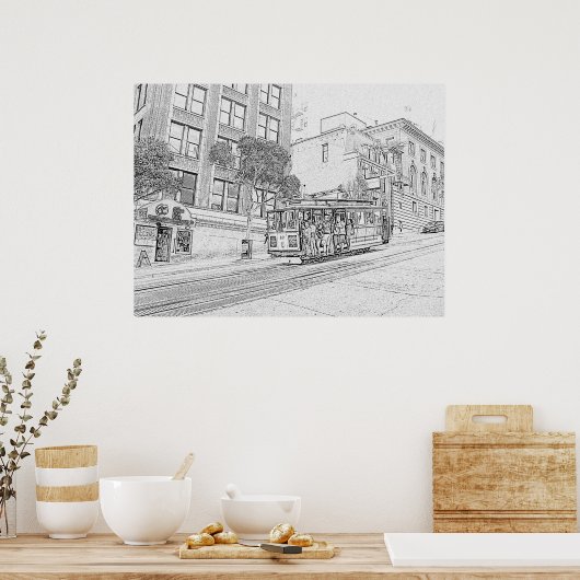 Kabelwagen Poster (Küche)