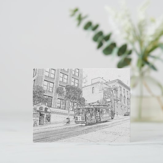 Kabelwagen Postkarte (Stehend Vorderseite)