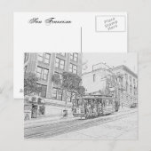 Kabelwagen Postkarte (Vorne/Hinten)