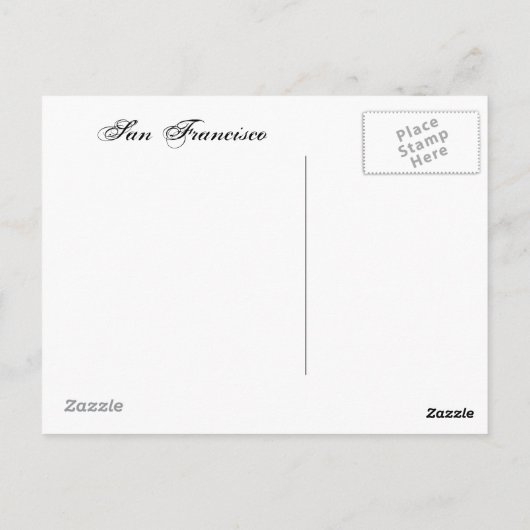 Kabelwagen Postkarte (Rückseite)