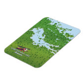 Kabetogama See, Minnesota, USA Reiseplan. Magnet (Linke Seite)