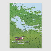 Kabetogama See, Minnesota, USA Reiseplan. Magnetkarte (Vorderseite)