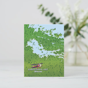 Kabetogama See, Minnesota, USA Reiseplan. Postkarte