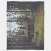 KABIN IN DEN WOODS FLEECEDECKE (Vorderseite)