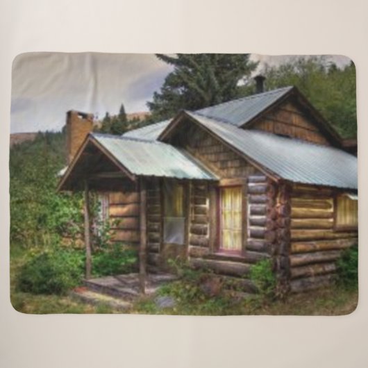 KABIN IN DEN WOODS SHERPADECKE (Vorderseite (Horizontal))