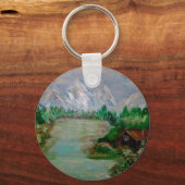 KABIN IN DER BERGE SCHLÜSSELANHÄNGER (Vorderseite)
