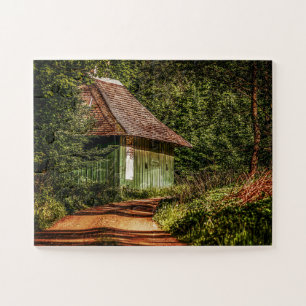 KABIN IN DER WOODS JIGSAW PUZZLE