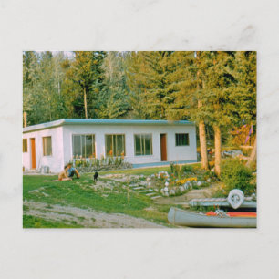 Kabine am Bednesti See 1961 Postkarte