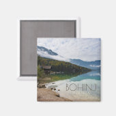 Kabine am Bohinj-See in Slowenien Magnet (Vorderseite/Rückseite)