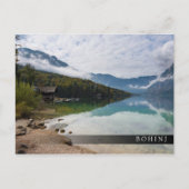 Kabine am Bohinj-See in Slowenien Postkarte (Vorderseite)