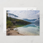 Kabine am Bohinj-See in Slowenien Postkarte (Vorne/Hinten)