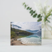 Kabine am Bohinj-See in Slowenien Postkarte (Stehend Vorderseite)