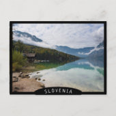 Kabine am Bohinj-See in Slowenien Postkarte (Vorderseite)