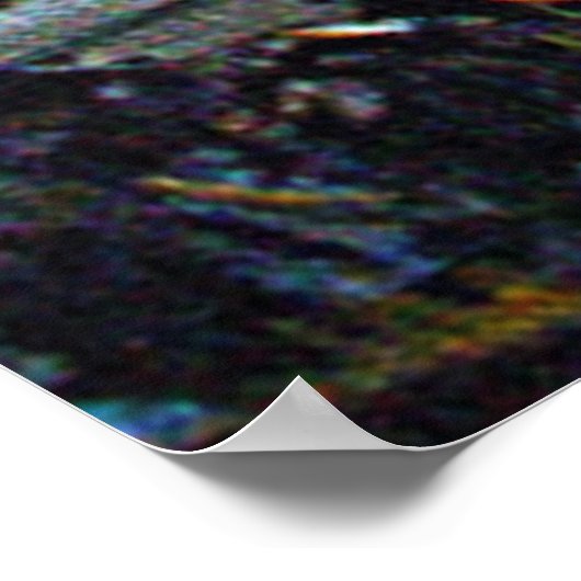 Kabine am See Ölgemälde Gerahmt drucken Poster (Ecke)