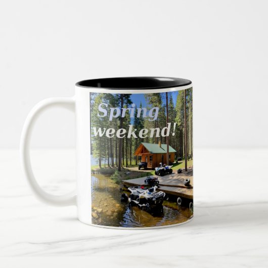 Kabine ATV Urlaub Zweifarbige Tasse (Links)