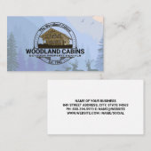 Kabine | Bäume im Wald | Wild Life Visitenkarte (Vorne/Hinten)