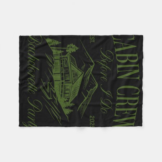 Kabine Crew, bevor ich Junggeselinnen-Abschied Cam Fleecedecke (Vorderseite (Horizontal))