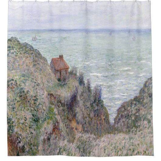 Kabine der Zollwache von Claude Monet Duschvorhang (Vorderseite)