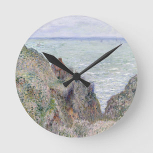 Kabine der Zollwache von Claude Monet Runde Wanduhr