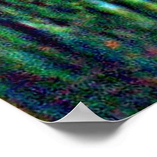 Kabine durch Stream Oil Painting Poster (Ecke)