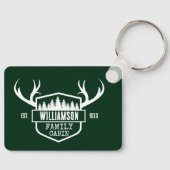 Kabine Familienname Forest Green Schlüsselanhänger (Vorderseite)