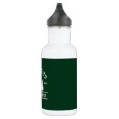 Kabine Familienname Forest Green White Edelstahlflasche (Rechts)