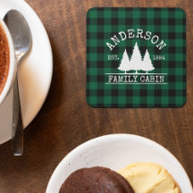 Kabine Familienname Green Buffalo Kariert