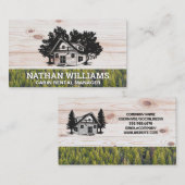 Kabine | Forst | Art | Holz Visitenkarte (Vorne/Hinten)