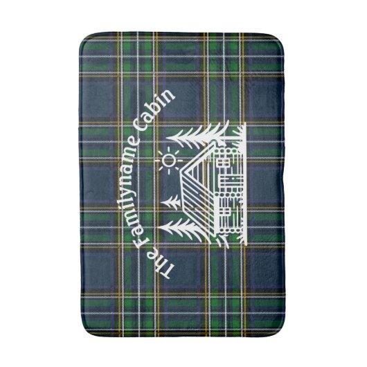 Kabine für benutzerdefinierte Familien Tartan Kari Badematte (Vorderseite Vertikal)