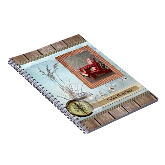 Kabine, Hütte oder Boot Guestbook Notizblock (Rechte Seite)